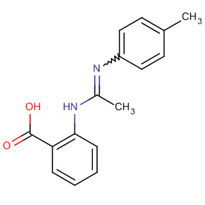Benzoic acid, 2-[[1-[(4-methylphenyl)imino]ethyl]amino]- molecular structure