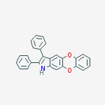 2,3-diphenyl-1h-[1,4]benzodioxino[2,3-f]indole molecular structure