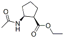 CYCLOPENTANECARBOXYLIC ACID 2-(ACETYLAMINO)-,ETHYL ESTER,(1R,2S)- molecular structure
