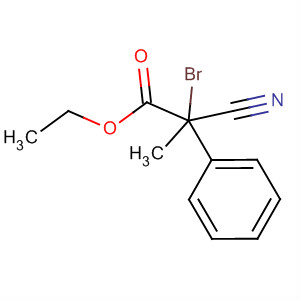 Benzenepropanoic acid, 2-bromo-a-cyano-, ethyl ester molecular structure