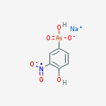 Sodium;hydroxy-(4-hydroxy-3-nitrophenyl)arsinate molecular structure