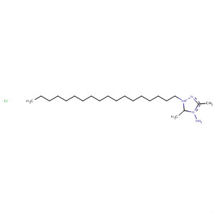 1H-1,2,4-Triazolium, 4-amino-3,5-dimethyl-1-octadecyl-, chloride molecular structure