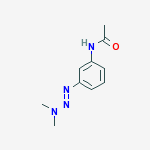 4'-(DIMETHYLTRIAZENO)ACETANILIDE molecular structure