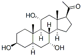 Allopregnane-3beta,7alpha,11alpha-triol-20-one molecular structure