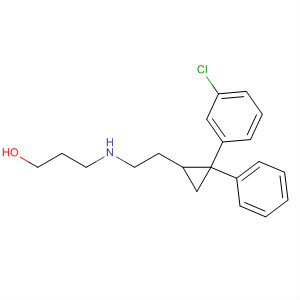 1-Propanol,3-[[[2-(3-chlorophenyl)-2-phenylcyclopropyl]methyl]methylamino]- molecular structure