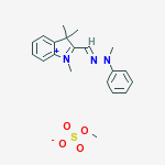 DIAZENIUM,2-[(1,3-DIHYDRO-1,3,3-TRIMETHYL-2H-INDOL-2-YLIDENE)METHYL]-1-METHYL-1-(4-METHYLPHENYL)-,METHYL SULFATE