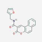 N-(furan-2-ylmethyl)-3-oxo-3H-benzo[f]chromene-2-carboxamide
