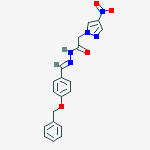 1H-PYRAZOLE-1-ACETIC ACID,4-NITRO-,[[4-(PHENYLMETHOXY)PHENYL]METHYLENE]HYDRAZIDE