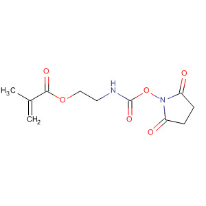 2-Propenoic acid, 2-methyl-,2-[[[(2,5-dioxo-1-pyrrolidinyl)oxy]carbonyl]amino]ethyl ester molecular structure