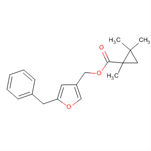 Cyclopropanecarboxylic acid, 1,2,2-trimethyl-,[5-(phenylmethyl)-3-furanyl]methyl ester molecular structure