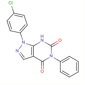 1H-Pyrazolo[3,4-d]pyrimidine-4,6(5H,7H)-dione,1-(4-chlorophenyl)-5-phenyl- molecular structure