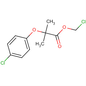 Propanoic acid, 2-(4-chlorophenoxy)-2-methyl-, chloromethyl ester molecular structure