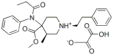 cis-(-)-4-(methoxycarbonyl)-3-methyl-1-phenethyl-4-(N-phenylpropionylamino)piperidinium hydrogen oxalate