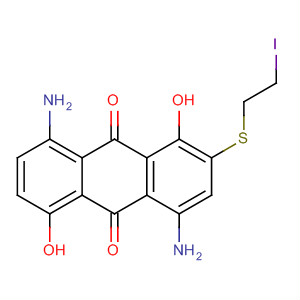 9,10-Anthracenedione, 4,8-diamino-1,5-dihydroxy-2-[(2-iodoethyl)thio]-