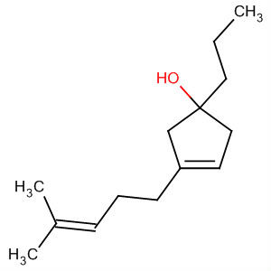 3-Cyclopenten-1-ol, 3-(4-methyl-3-pentenyl)-1-propyl- molecular structure