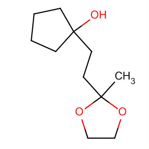 Cyclopentanol, 1-[2-(2-methyl-1,3-dioxolan-2-yl)ethyl]- molecular structure