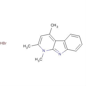 1H-Pyrido[2,3-b]indole, 1,2,4-trimethyl-, monohydrobromide molecular structure