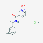 N-[1-(tricyclo[3.3.1.1~3,7~]dec-1-yl)ethyl]pyridine-3-carboxamide 1-oxide hydrochloride (1:1)