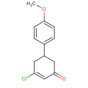 2-Cyclohexen-1-one, 3-chloro-5-(4-methoxyphenyl)- molecular structure