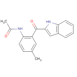 Acetamide, N-[2-(1H-indol-2-ylcarbonyl)-4-methylphenyl]- molecular structure