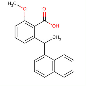 Benzoic acid, 2-methoxy-6-[1-(1-naphthalenyl)ethyl]-