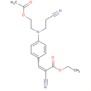 2-Propenoic acid,3-[4-[[2-(acetyloxy)ethyl](2-cyanoethyl)amino]phenyl]-2-cyano-, ethylester molecular structure