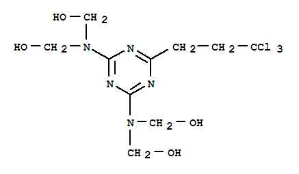 {[6-(3,3,3-trichloropropyl)-1,3,5-triazine-2,4-diyl]dinitrilo}tetramethanol
