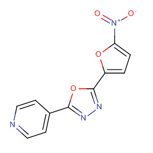 Pyridine, 4-[5-(5-nitro-2-furanyl)-1,3,4-oxadiazol-2-yl]-