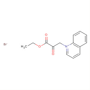 Quinolinium, 1-(3-ethoxy-2,3-dioxopropyl)-, bromide molecular structure