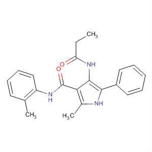 1H-Pyrrole-3-carboxamide,2-methyl-N-(2-methylphenyl)-4-[(1-oxopropyl)amino]-5-phenyl-