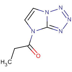 4H-Imidazo[1,2-d]tetrazole, 4-(1-oxopropyl)- molecular structure