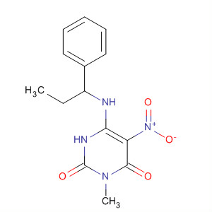 2,4(1H,3H)-Pyrimidinedione, 3-methyl-5-nitro-6-(phenylpropylamino)-