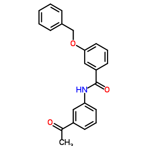 N-(3-ACETYLPHENYL)-3-PHENYLMETHOXY-BENZAMIDE molecular structure
