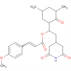 2-Propenoic acid, 3-(4-methoxyphenyl)-,1-(3,5-dimethyl-2-oxocyclohexyl)-2-(2,6-dioxo-4-piperidinyl)ethyl ester