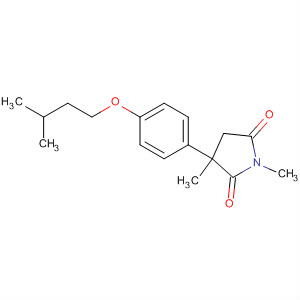 2,5-Pyrrolidinedione, 1,3-dimethyl-3-[4-(3-methylbutoxy)phenyl]- molecular structure