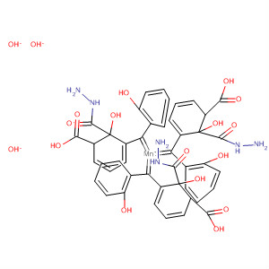 Manganese, tris[2-hydroxybenzoic acid[(2-hydroxyphenyl)methylene]hydrazidato]- molecular structure