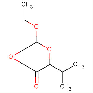3,7-Dioxabicyclo[4.1.0]heptan-5-one, 2-ethoxy-4-(1-methylethyl)- molecular structure