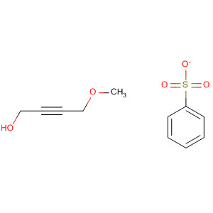 2-Butyn-1-ol, 4-methoxy-, benzenesulfonate molecular structure