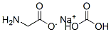 Sodium aminoacetate hydrogen carbonate molecular structure