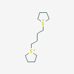 methanesulfonic acid,1-(4-tetrahydrothiophen-1-ium-1-ylbutyl)tetrahydrothiophen-1-ium molecular structure