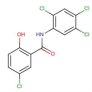 Benzamide, 5-chloro-2-hydroxy-N-(2,4,5-trichlorophenyl)- molecular structure