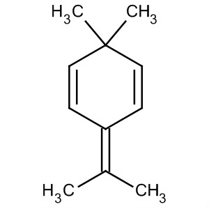 1,4-Cyclohexadiene, 3,3-dimethyl-6-(1-methylethylidene)- molecular structure