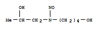 4-[(2-hydroxypropyl)(nitroso)amino]butan-1-ol molecular structure
