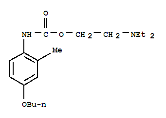 2-(diethylamino)ethyl (4-butoxy-2-methylphenyl)carbamate molecular structure