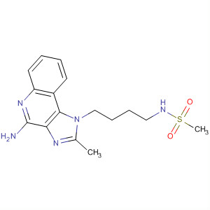 Methanesulfonamide,N-[4-(4-amino-2-methyl-1H-imidazo[4,5-c]quinolin-1-yl)butyl]- molecular structure
