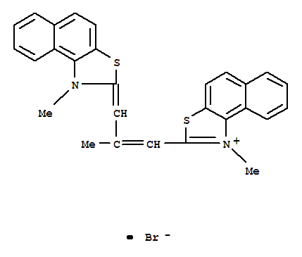 Naphtho[1,2-d]thiazolium,1-methyl-2-[2-methyl-3-(1-methylnaphtho[1,2-d]thiazol-2(1H)-ylidene)-1-propen-1-yl]-,bromide (1:1)