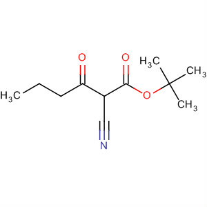 Hexanoic acid, 2-cyano-3-oxo-, 1,1-dimethylethyl ester molecular structure