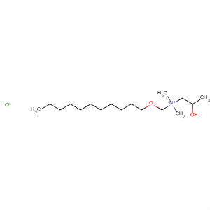 1-Propanaminium, 2-hydroxy-N,N-dimethyl-N-[(undecyloxy)methyl]-,chloride molecular structure