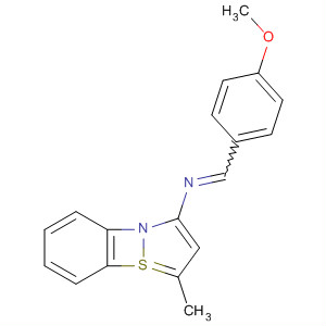 1,2-Benzisothiazol-3-amine, N-[(4-methoxyphenyl)methylene]-5-methyl- molecular structure