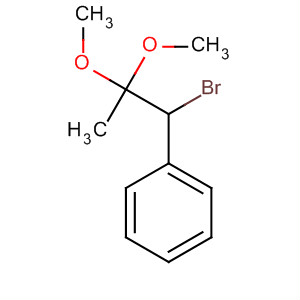 Benzene, (1-bromo-2,2-dimethoxypropyl)- molecular structure